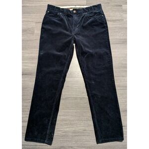 VTG Polo Ralph Lauren Men's Dark‎ Navy Blue Corduroy Stretch Pants Size 33x32